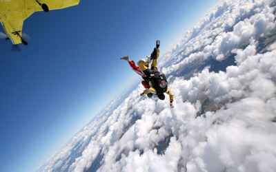 Sports Skydiving HD Wall Poster Paper Print(12 inch X 18 inch, Rolled)