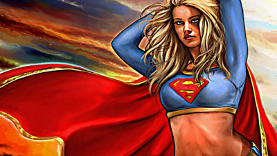 

Supergirl DC Super Girl Frameless Fine Quality Poster Paper Print(12 inch X 18 inch, Rolled)