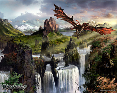 

Music Rhapsody Dragon Castle HD Wallpaper Background Fine Art Print(12 inch X 18 inch, Rolled)