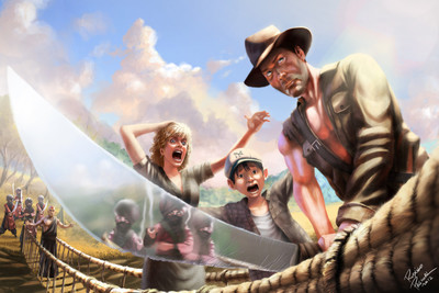 

Movie Indiana Jones And The Temple Of Doom Indiana Jones HD Wallpaper Background Paper Print(12 inch X 18 inch, Rolled)