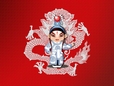 

Music Beijing Opera Oriental Asian Wall Poster Fine Art Print(12 inch X 18 inch, Rolled)