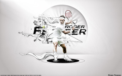 

Sports Roger Federer Tennis Wall Poster Paper Print(12 inch X 18 inch, Rolled)