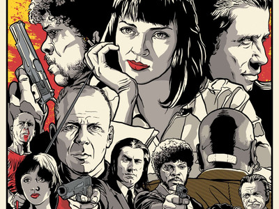

Movie Pulp Fiction HD Wallpaper Background Paper Print(12 inch X 18 inch, Rolled)