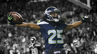 

Sports Seattle Seahawks Football Richard Sherman Wall Poster Paper Print(12 inch X 18 inch, Rolled)