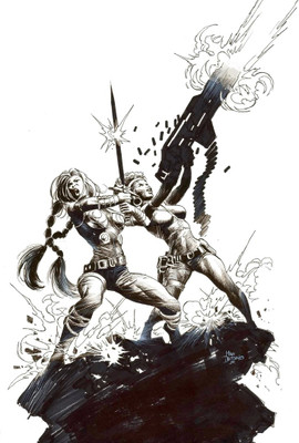 

Fearless Defenders Warrior Girls & Guns Valkyrie Misty Knight Frameless Fine Quality Poster Paper Print(12 inch X 18 inch, Rolled)