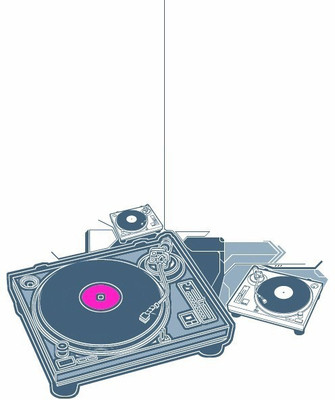 

Music Record Turntable Wall Poster Fine Art Print(12 inch X 18 inch, Rolled)