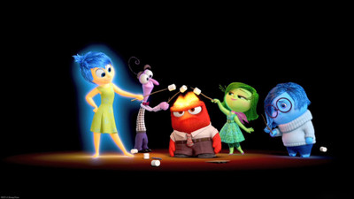 

Movie Inside Out Joy Sadness Anger Fear Disgust HD Wallpaper Background Paper Print(12 inch X 18 inch, Rolled)