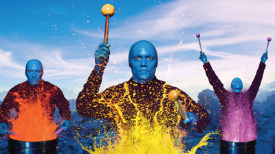 

Akhuratha Music Blue Man Group Wall Poster Fine Art Print(12 inch X 18 inch, Rolled)