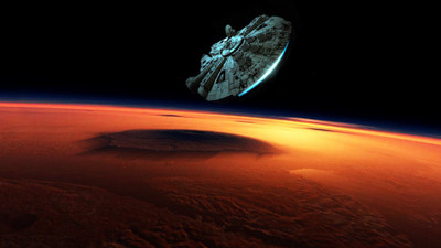 

Movie Star Wars Episode VII: The Force Awakens Millennium Falcon Star Wars HD Wallpaper Background Paper Print(12 inch X 18 inch, Rolled)