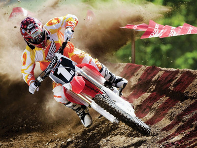 

Sports Motocross Honda Bike Motorcycle Race HD Wall Poster Paper Print(12 inch X 18 inch, Rolled)