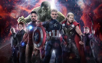 

Movie Avengers: Age Of Ultron The Avengers Chris Evans Hulk Scarlett Johansson Jeremy Renner Thor Chris Hemsworth Iron Man Hawkeye Black Widow Robert Downey Jr. Nick Fury Captain America Samuel L. Jackson HD Wallpaper Background Paper Print(12 inch X 18 i