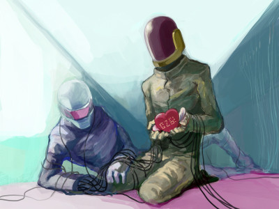 

Music Daft Punk Band (Music) France Wall Poster Fine Art Print(12 inch X 18 inch, Rolled)