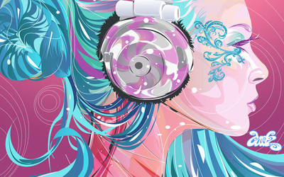

Music Headphones HD Wallpaper Background Fine Art Print(12 inch X 18 inch, Rolled)