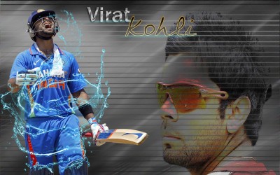 

Sports Cricket Kohli Batsman HD Wall Poster Paper Print(12 inch X 18 inch, Rolled)