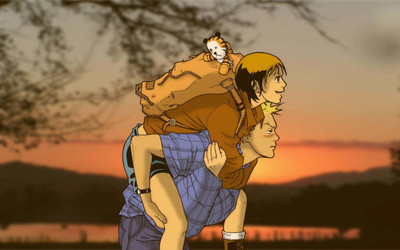 

Comics Calvin & Hobbes Hobbes Calvin Fine Art Paper Print Poster Paper Print(12 inch X 18 inch, Rolled)