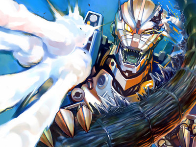 

Movie Godzilla Vs. Mechagodzilla Godzilla HD Wallpaper Background Paper Print(12 inch X 18 inch, Rolled)