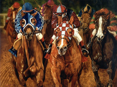 

Sports Horse Racing Racing Wall Poster Paper Print(12 inch X 18 inch, Rolled)