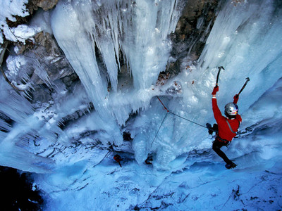 

Sports Ice Climbing HD Wall Poster Paper Print(12 inch X 18 inch, Rolled)