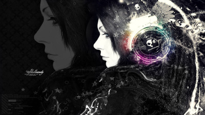 Music Skullcandy Woman Headphones HD Wallpaper Background Fine Art Print(12 inch X 18 inch, Rolled)