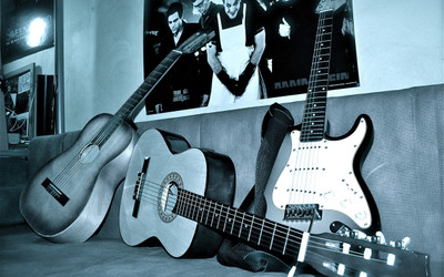 

Music Guitar Wall Poster Fine Art Print(12 inch X 18 inch, Rolled)