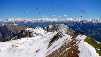 

Sports Paragliding Wall Poster Paper Print(12 inch X 18 inch, Rolled)