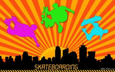 

Sports Skateboarding Photoshop City Skate Wall Poster Paper Print(12 inch X 18 inch, Rolled)