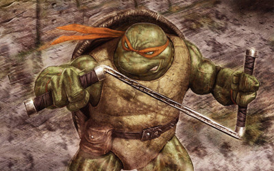 

TMNT Frameless Fine Quality Poster Photographic Paper(12 inch X 18 inch, Rolled)