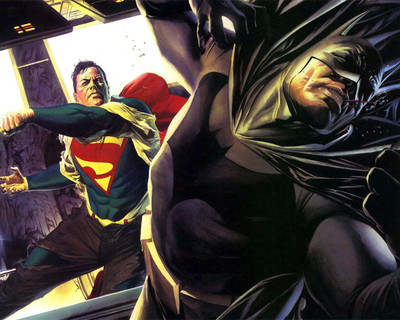 

Comics Batman Superman Fine Art Paper Print Poster Paper Print(12 inch X 18 inch, Rolled)