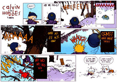 

Calvin & Hobbes Hobbes Calvin Frameless Fine Quality Poster Paper Print(12 inch X 18 inch, Rolled)