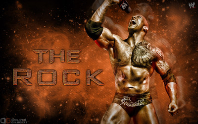 

Sports Wwe The Rock WWE HD Wall Poster Paper Print(12 inch X 18 inch, Rolled)