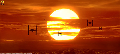 

Movie Star Wars Episode VII: The Force Awakens Star Wars Tie Fighter Sunset HD Wallpaper Background Paper Print(12 inch X 18 inch, Rolled)