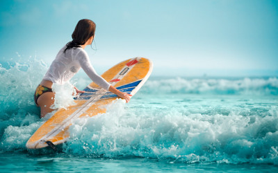 

Sports Surfing Wall Poster Paper Print(12 inch X 18 inch, Rolled)