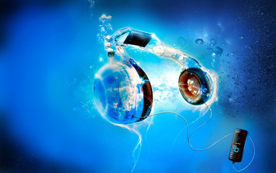 

Music Headphones Blue Water Bubble Miscellaneous HD Wallpaper Background Fine Art Print(12 inch X 18 inch, Rolled)