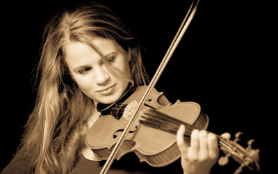 

Akhuratha Music Violin Model Style Mood Musician Woman Wall Poster Fine Art Print(12 inch X 18 inch, Rolled)