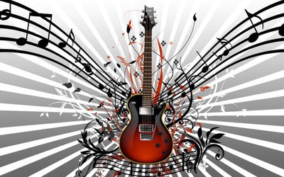

Music Guitar HD Wallpaper Background Fine Art Print(12 inch X 18 inch, Rolled)