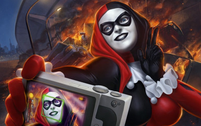 

Harley Quinn Frameless Fine Quality Poster Fine Art Print(12 inch X 18 inch, Rolled)