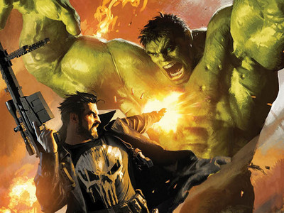 

Hulk Punisher Frameless Fine Quality Poster Paper Print(12 inch X 18 inch, Rolled)