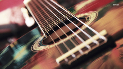 

Music Guitar HD Wallpaper Background Fine Art Print(12 inch X 18 inch, Rolled)