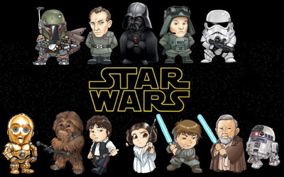

Movie Star Wars Boba Fett Darth Vader C-3PO Chewbacca Han Solo Princess Leia R2-D2 Obi Wan Kenobi Luke Skywalker HD Wallpaper Background Paper Print(12 inch X 18 inch, Rolled)