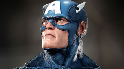 

Captain America Frameless Fine Quality Poster Fine Art Print(12 inch X 18 inch, Rolled)