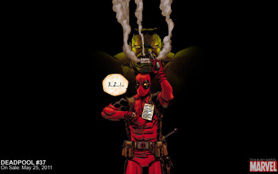 

Deadpool Comic Hulk Merc With A Mouth Frameless Fine Quality Poster Paper Print(12 inch X 18 inch, Rolled)