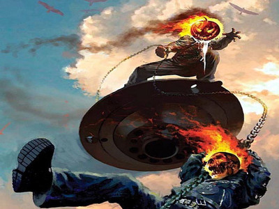 

Ghost Rider Frameless Fine Quality Poster Paper Print(12 inch X 18 inch, Rolled)