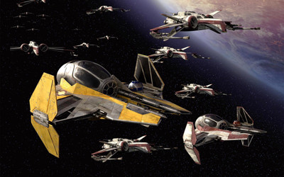 

Movie Star Wars CGI Ship X-wing Planet Stars Space Video Game HD Wallpaper Background Paper Print(12 inch X 18 inch, Rolled)