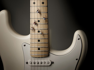 

Music Guitar HD Wallpaper Background Fine Art Print(12 inch X 18 inch, Rolled)