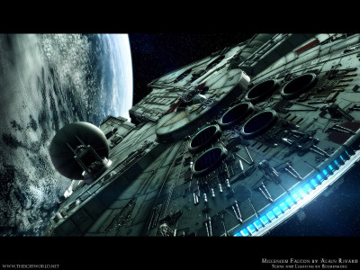 

Akhuratha Poster Movie Star Wars Sci Fi Spaceship Millennium Falcon HD Wallpaper Background Fine Art Print(12 inch X 18 inch, Rolled)