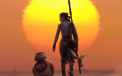 

Movie Star Wars Episode VII: The Force Awakens Star Wars Rey BB-8 HD Wallpaper Background Paper Print(12 inch X 18 inch, Rolled)