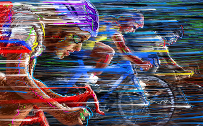 

Sports Cycling Wall Poster Paper Print(12 inch X 18 inch, Rolled)