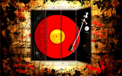 

Music Record HD Wallpaper Background Fine Art Print(12 inch X 18 inch, Rolled)