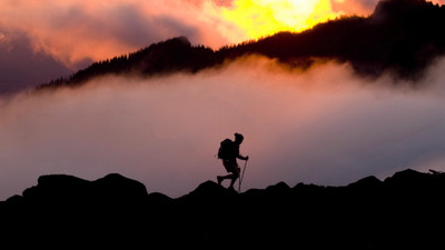 

Sports Hiking HD Wall Poster Paper Print(12 inch X 18 inch, Rolled)