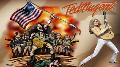 

Music Ted Nugent Rock Wall Poster Fine Art Print(12 inch X 18 inch, Rolled)